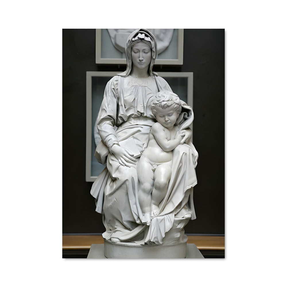 Poster Madonna and child michelangelo 20043