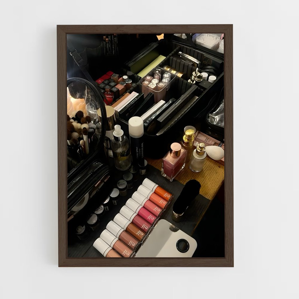 ap-makeup artist-9 cadre Bois foncé