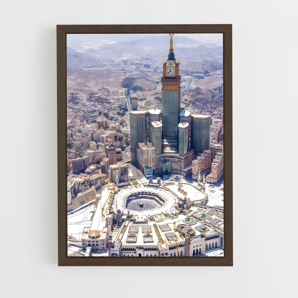 ap-makkah-11 cadre Bois foncé