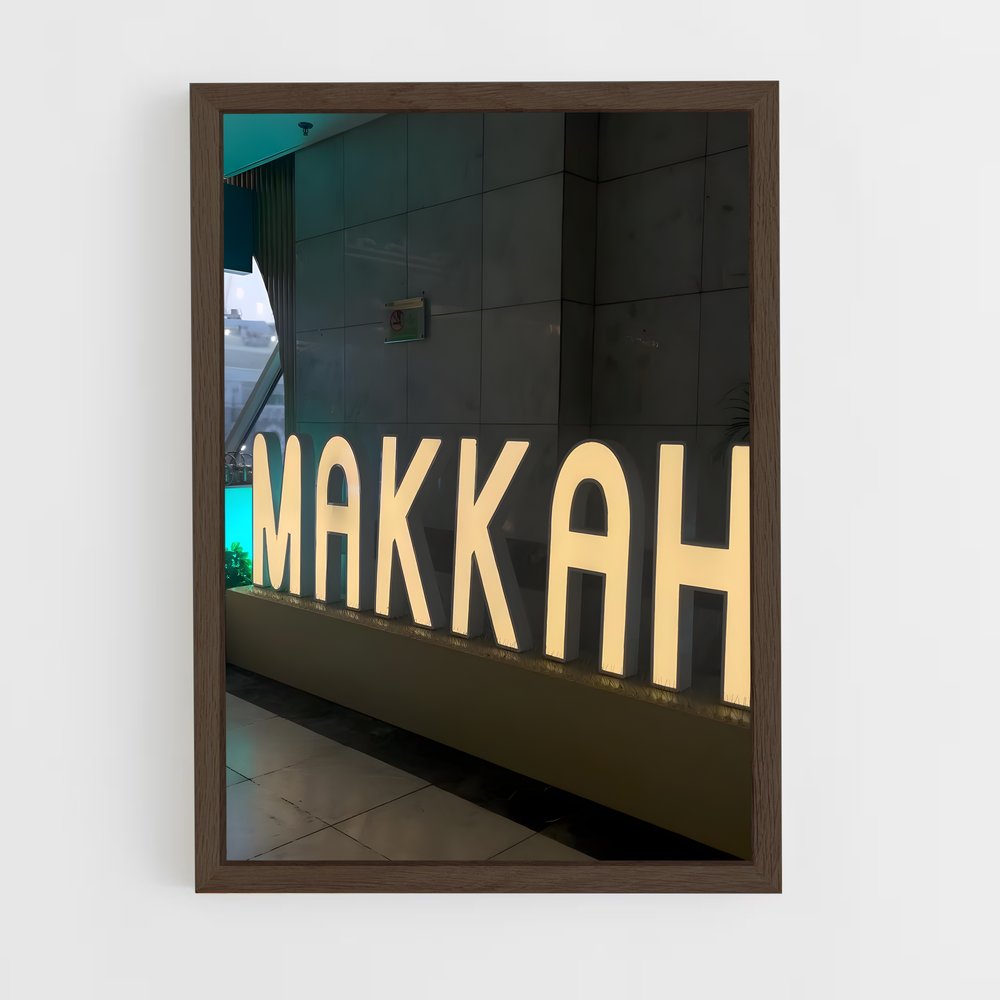 ap-makkah-18 cadre Bois foncé