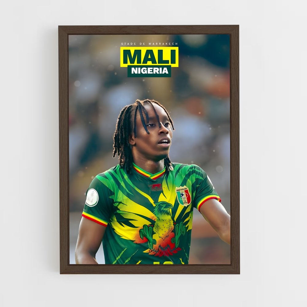 ap-mali national football team-1 cadre Bois foncé