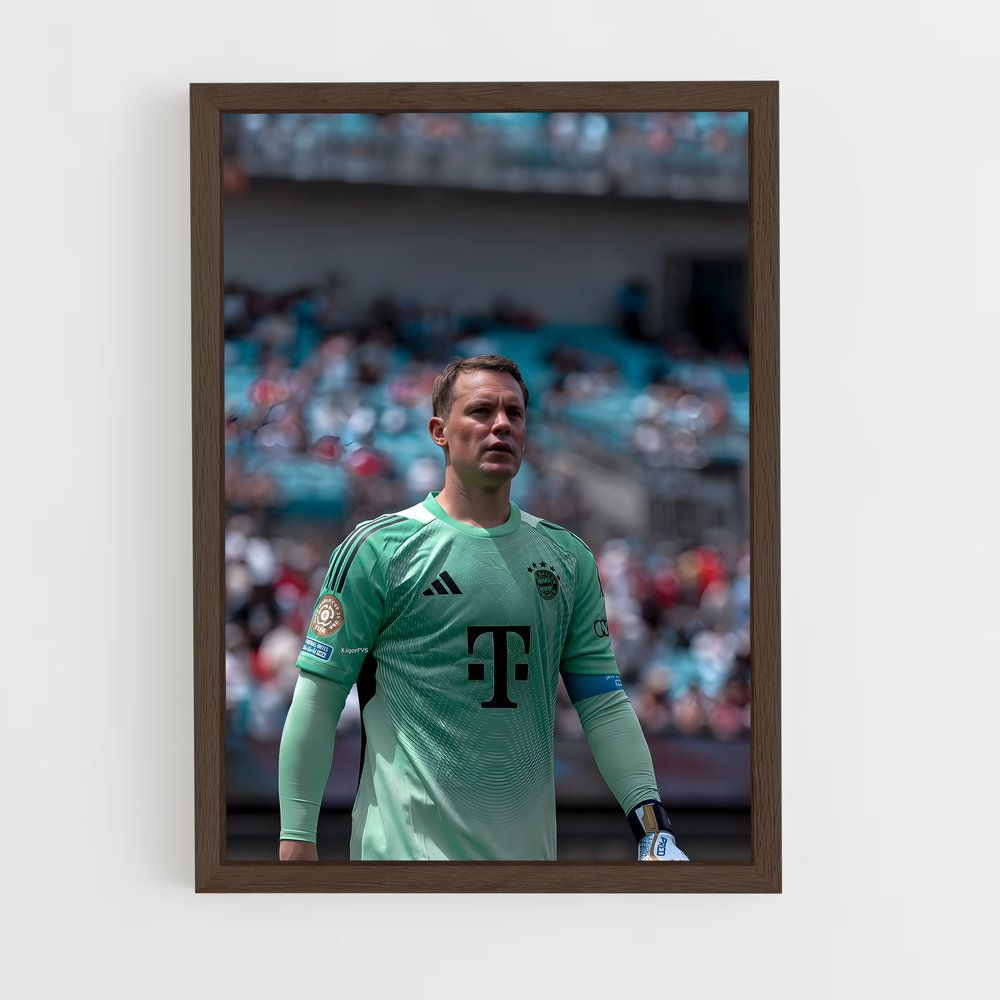 ap-manuel neuer-4 cadre Bois foncé