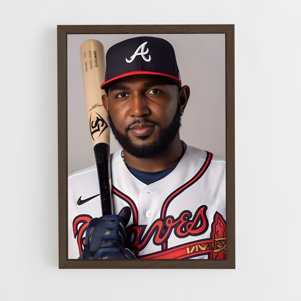 ap-marcell ozuna-1 cadre Bois foncé
