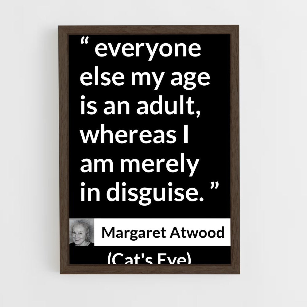 ap-margaret atwood-8 cadre Bois foncé