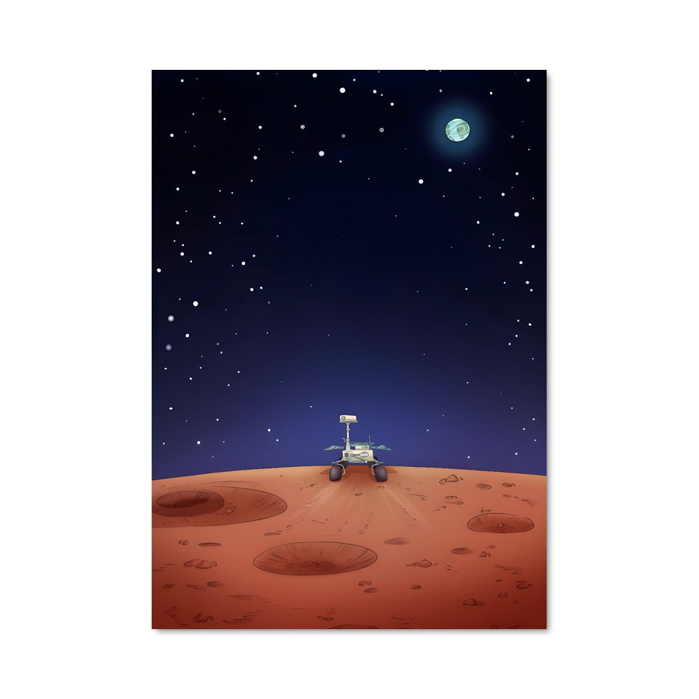 Poster Martien Explorateur