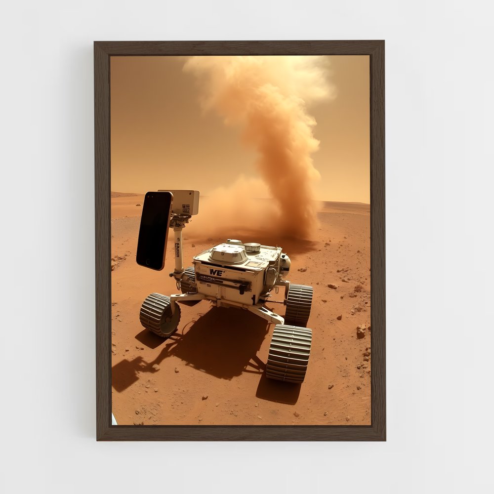 ap-mars rover perseverance-2 cadre Bois foncé