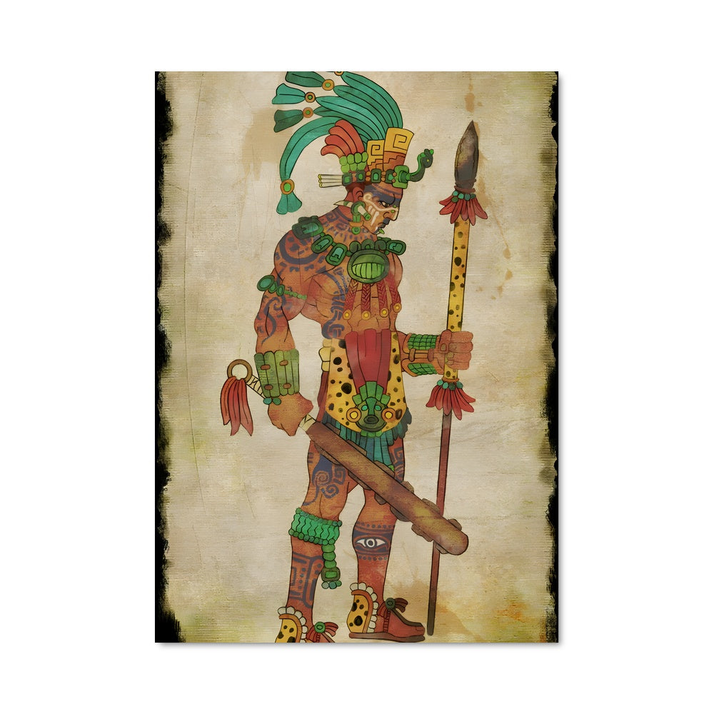 Poster Guerrier Maya