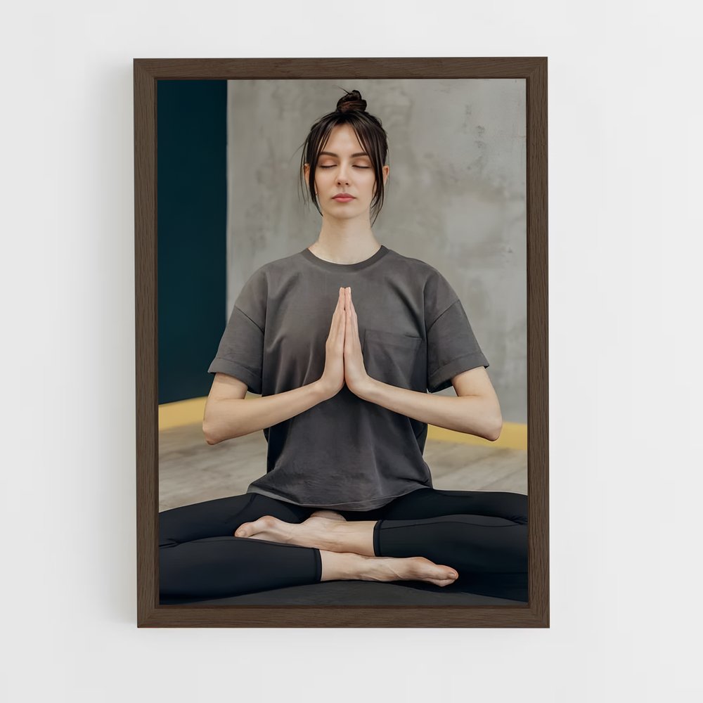 ap-meditation pose-13 cadre Bois foncé