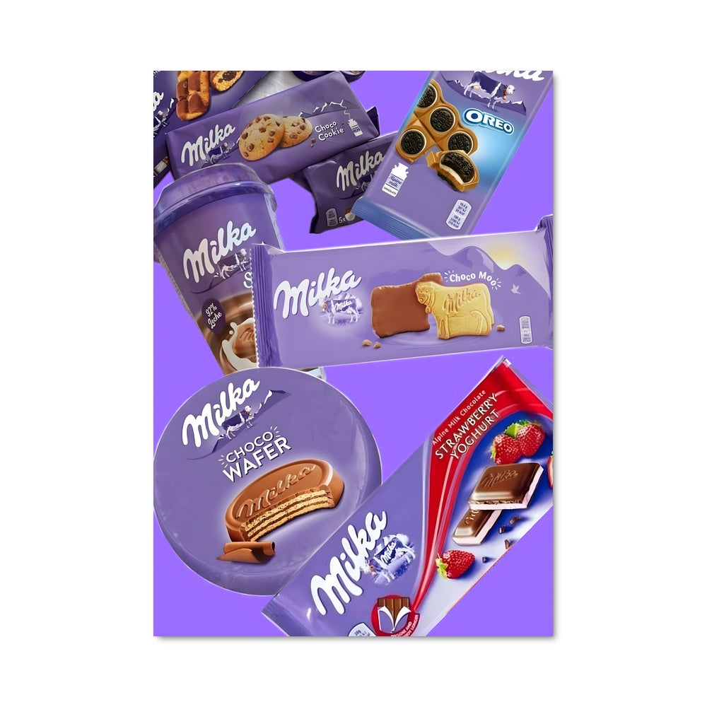 Poster Chocolat Milka Mix