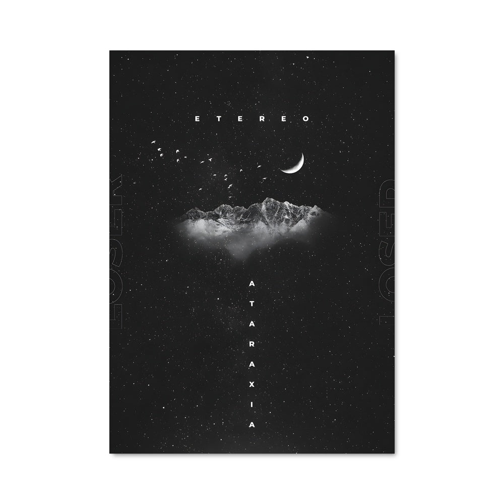 Poster Étoiles et Lune