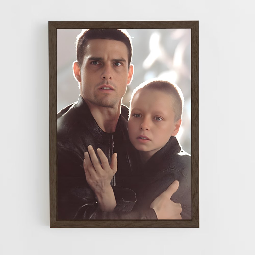 ap-minority report-9 cadre Bois foncé