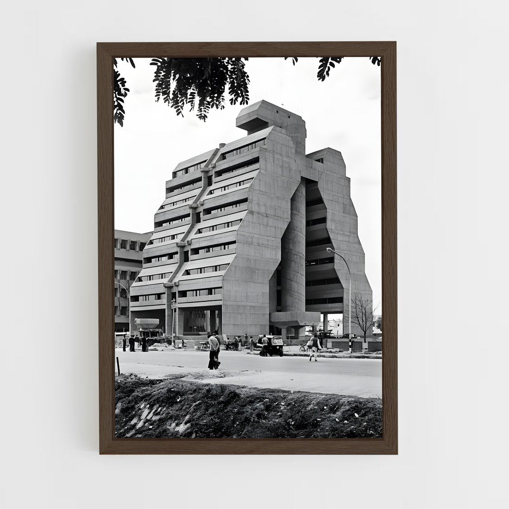 ap-modernist architecture-2 cadre Bois foncé