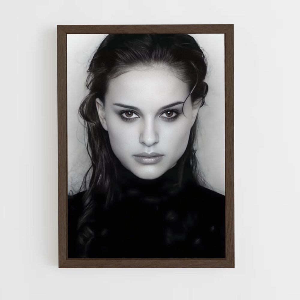 ap-natalie portman-4 cadre Bois foncé