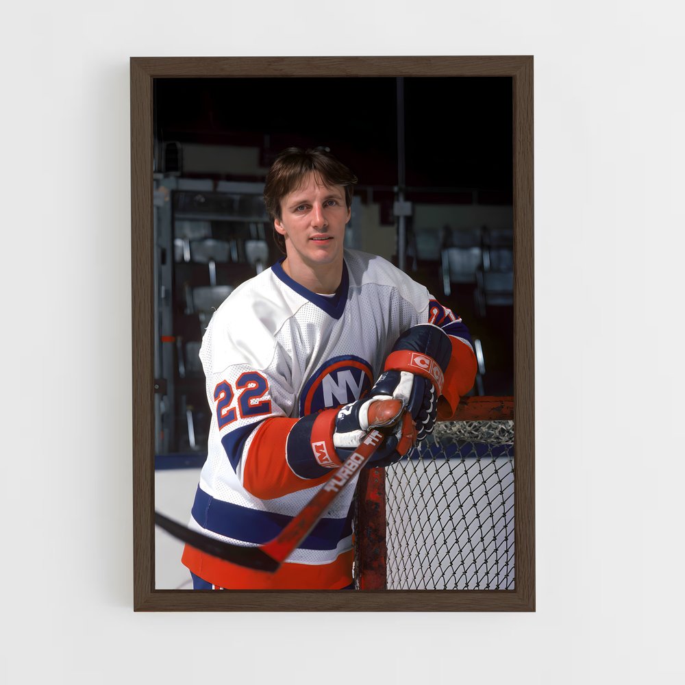 ap-new york islanders-1 cadre Bois foncé