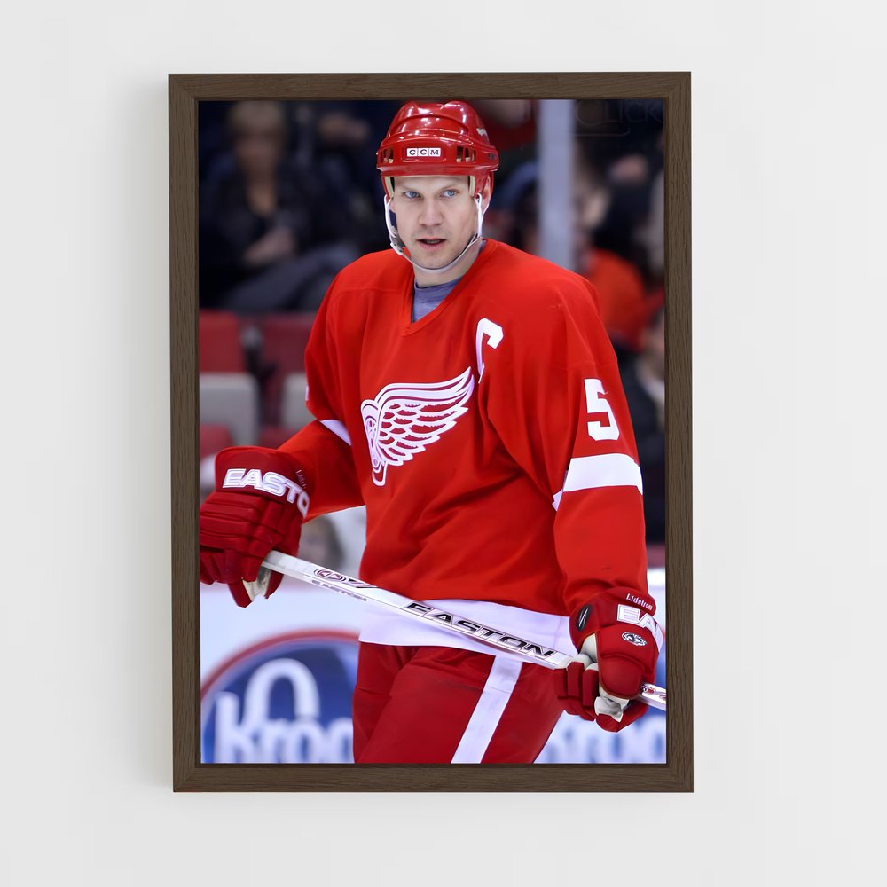 ap-nicklas lidstrom-1 cadre Bois foncé
