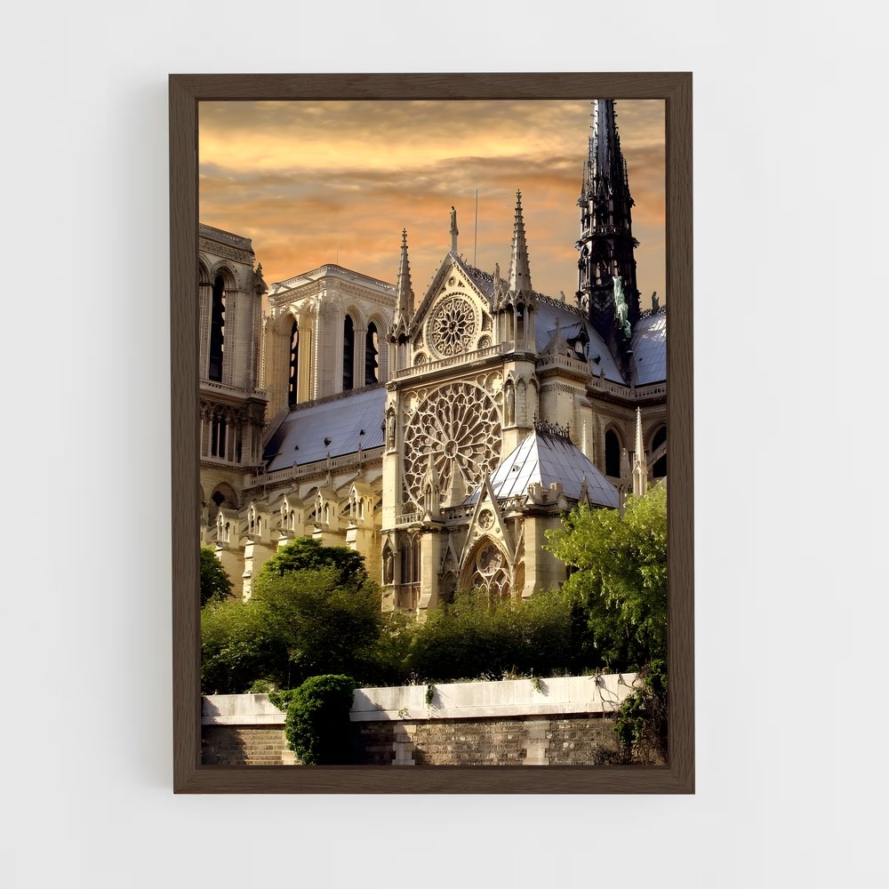 ap-notre dame paris-6 cadre Bois foncé