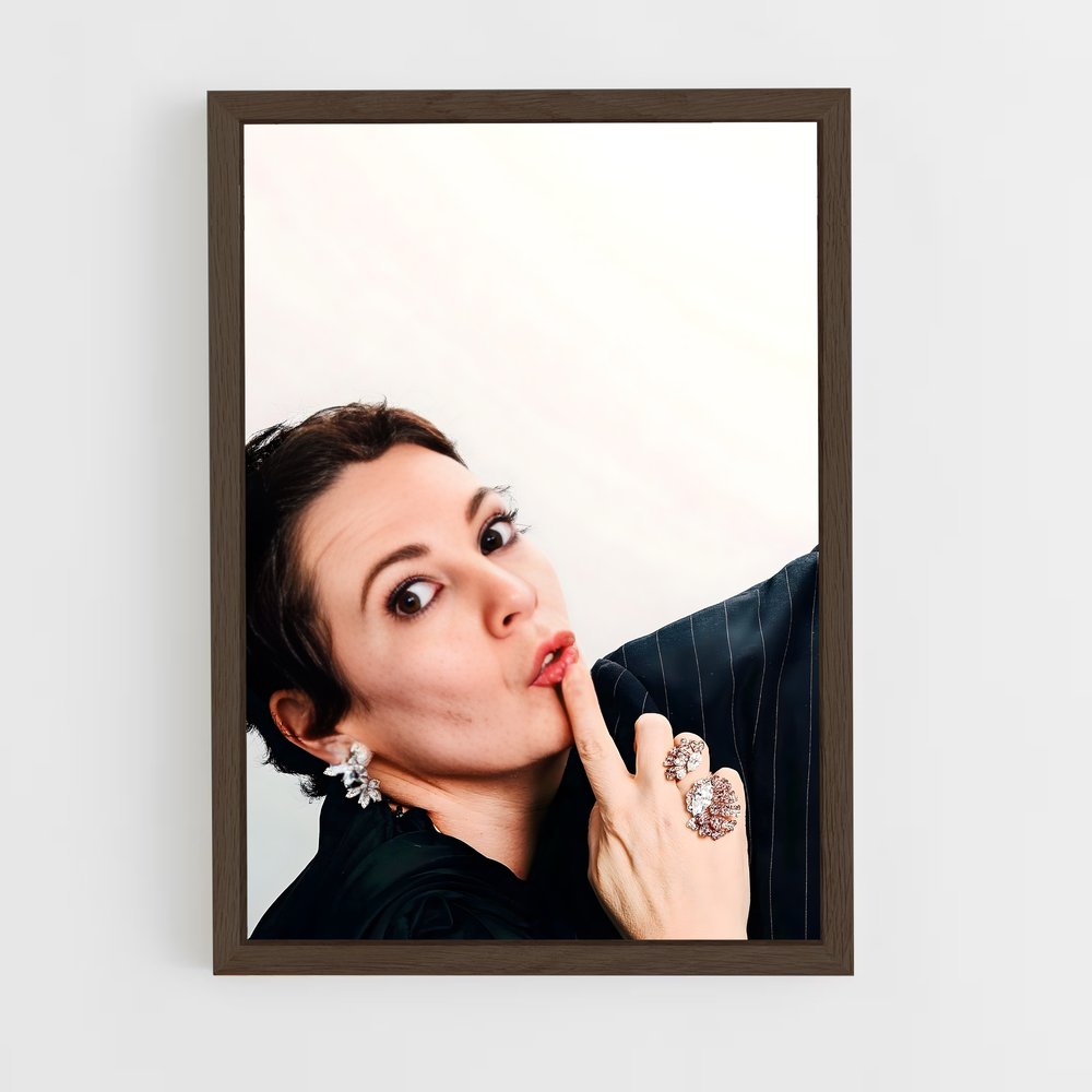ap-olivia colman-3 cadre Bois foncé