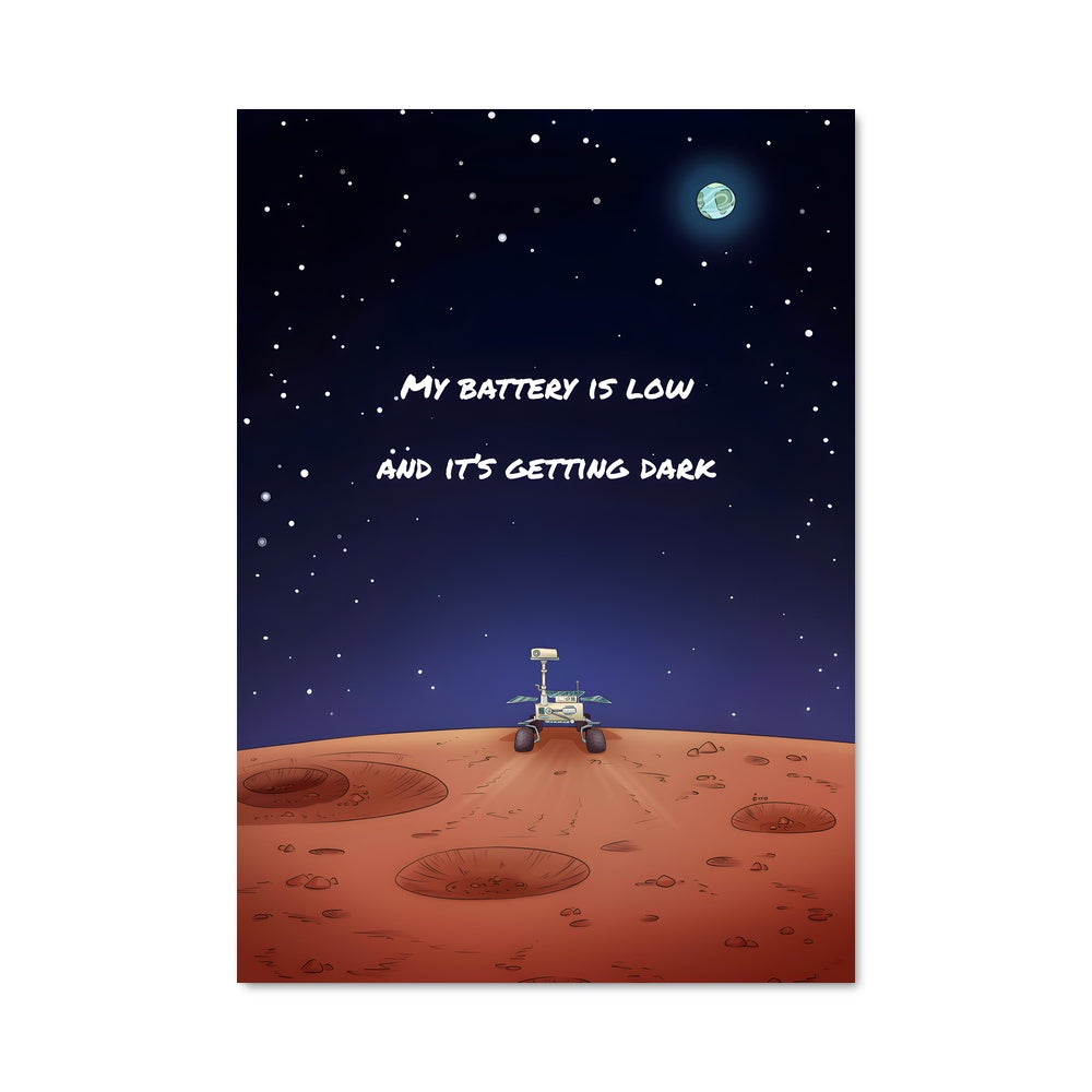 Poster Astronaute Lunatique
