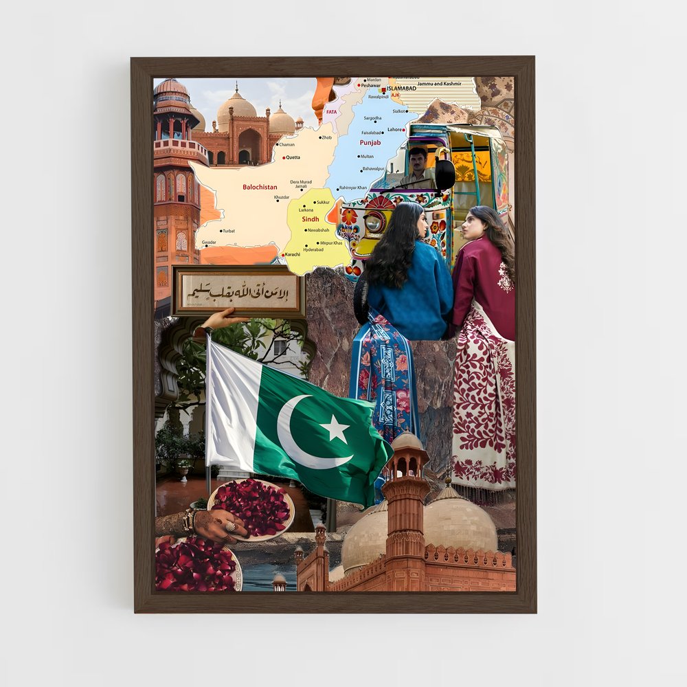 ap-pakistan-6 cadre Bois foncé