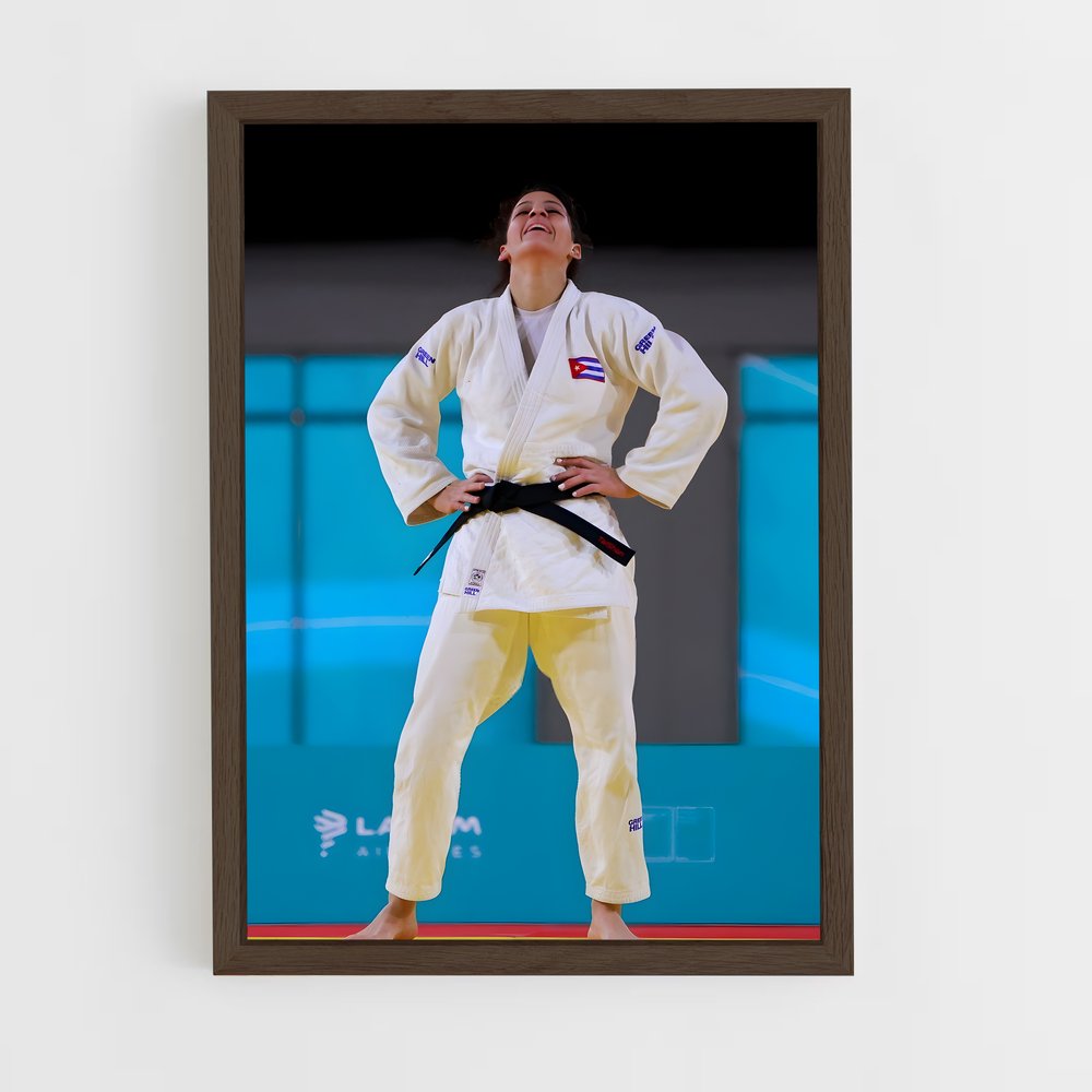 ap-pan american games judo-1 cadre Bois foncé