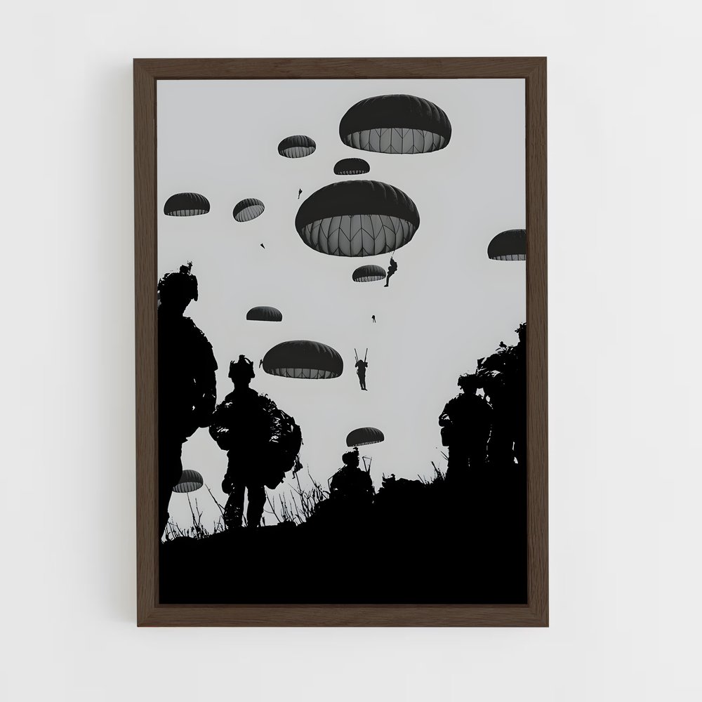 ap-paratrooper-7 cadre Bois foncé