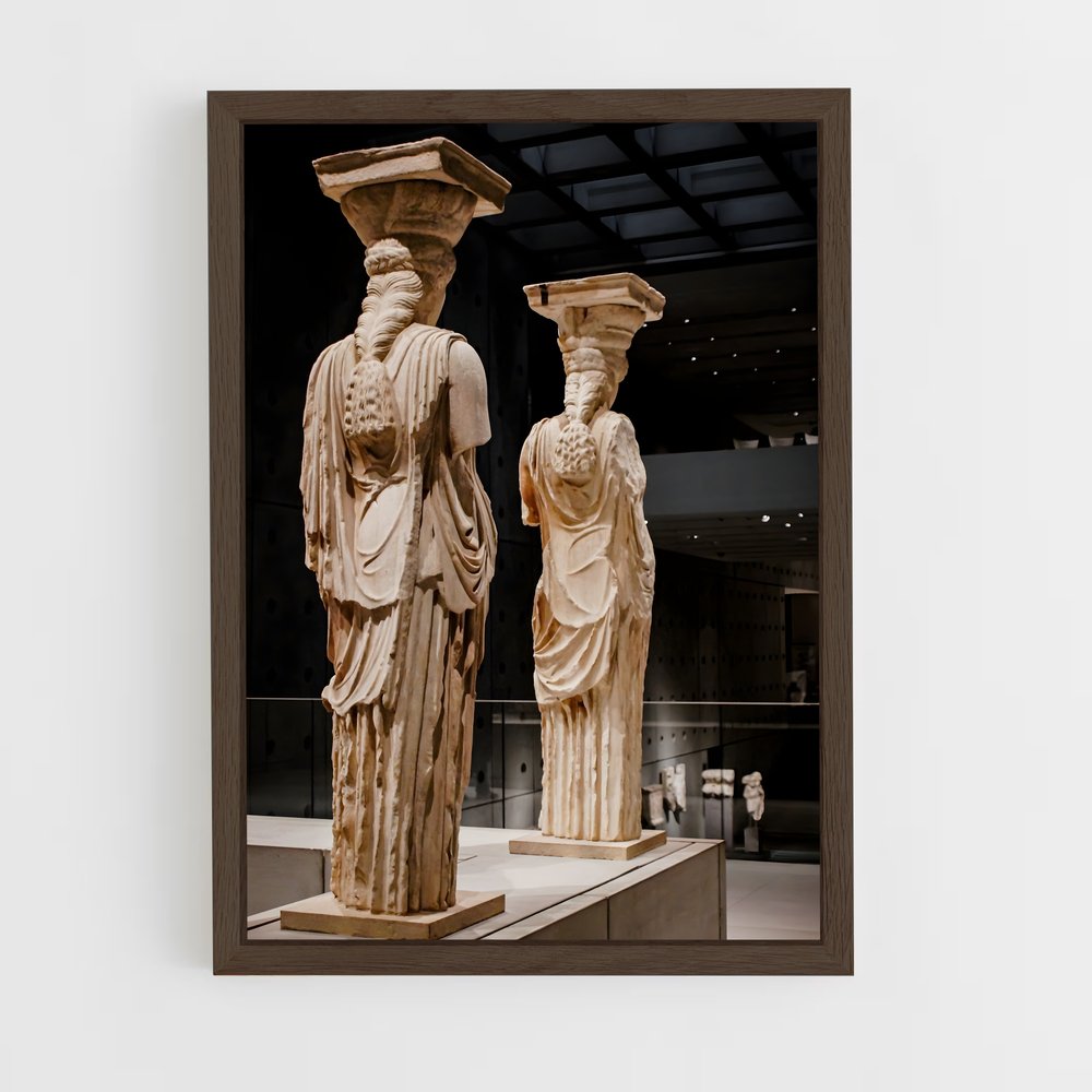 ap-parthenon sculptures-3 cadre Bois foncé