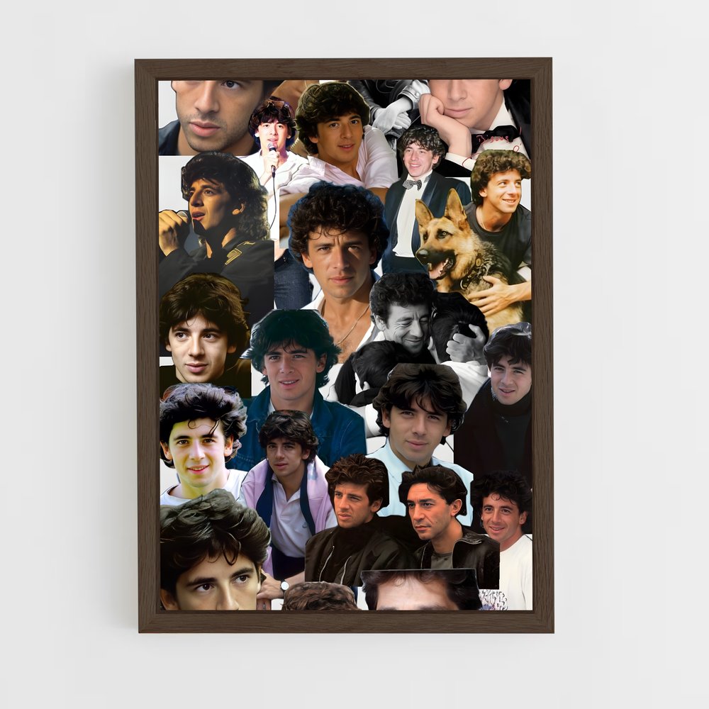 ap-patrick bruel-2 cadre Bois foncé