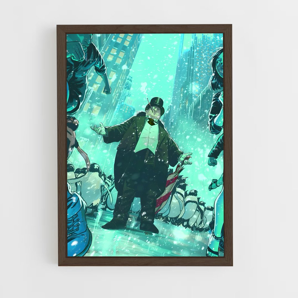 ap-penguin-6 cadre Bois foncé