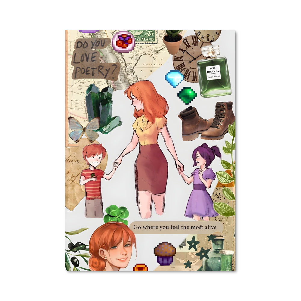 Poster Palette Pailletée