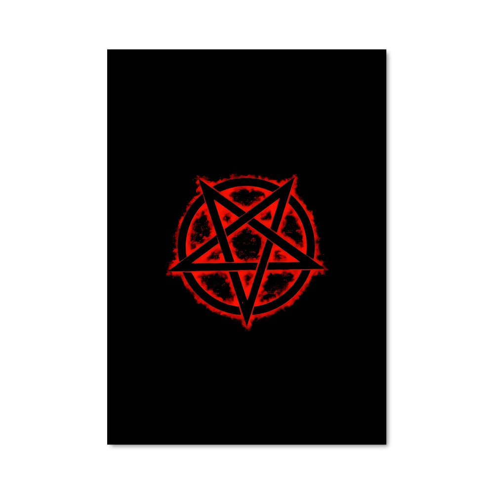 Poster Pentacle Rouge