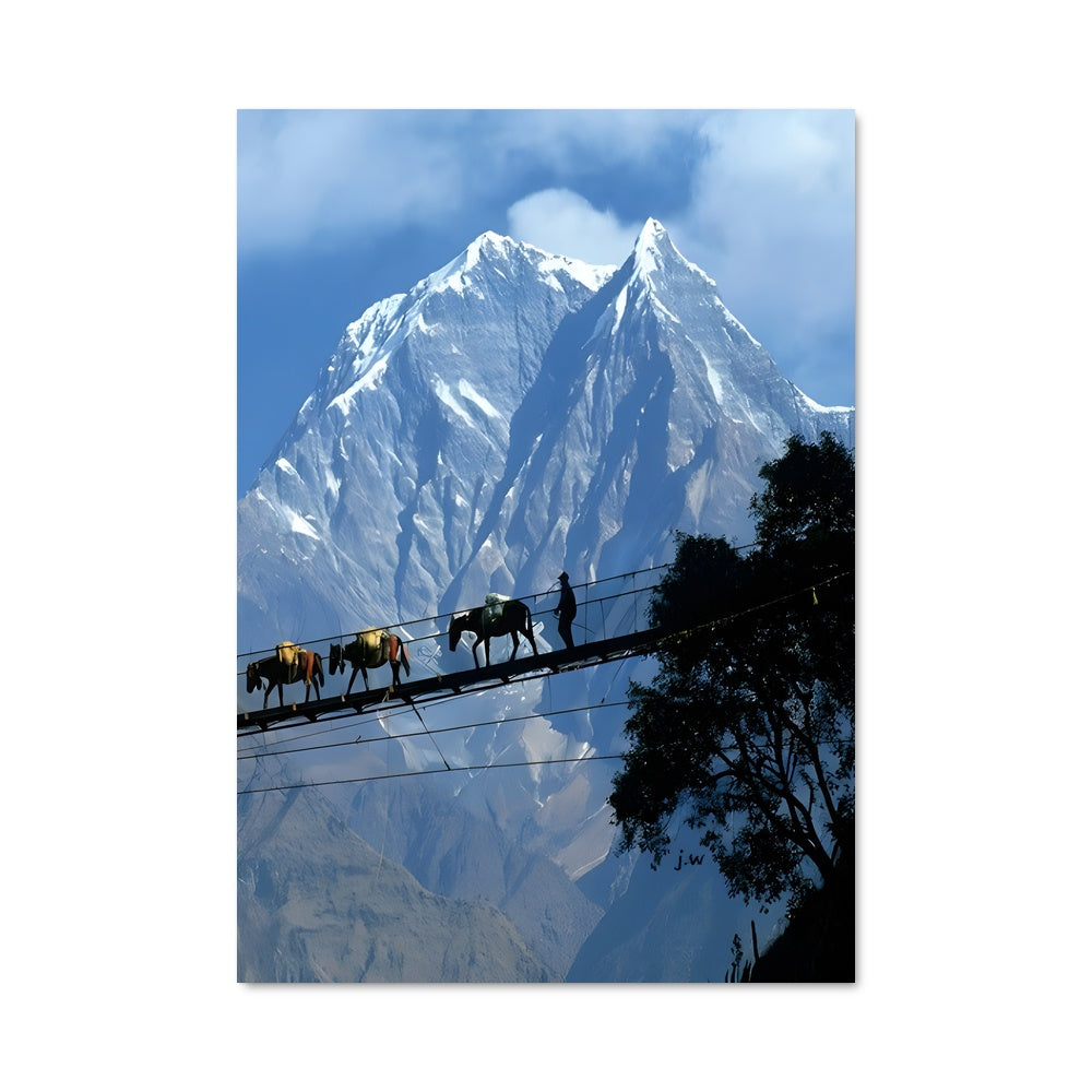 Poster Chevaux en Voyage