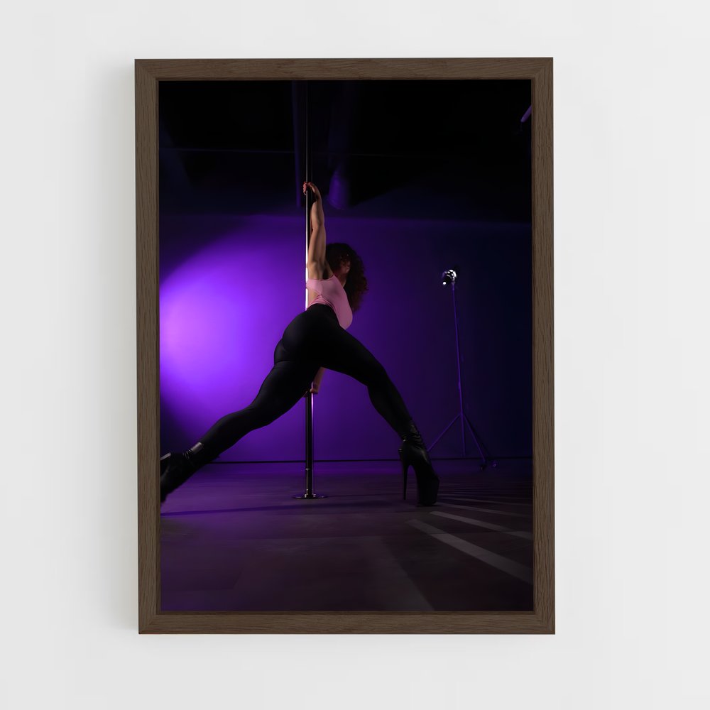 ap-pole dancing-4 cadre Bois foncé