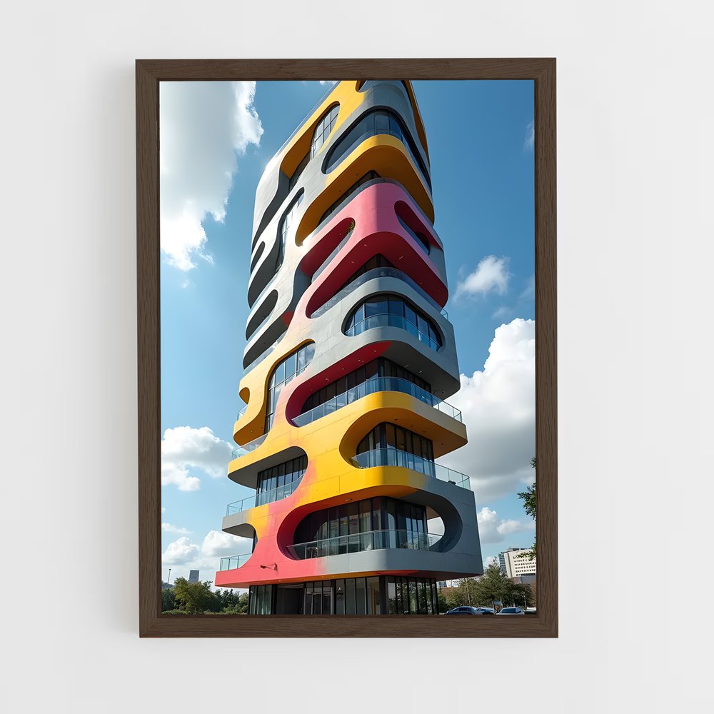ap-postmodern architecture-2 cadre Bois foncé
