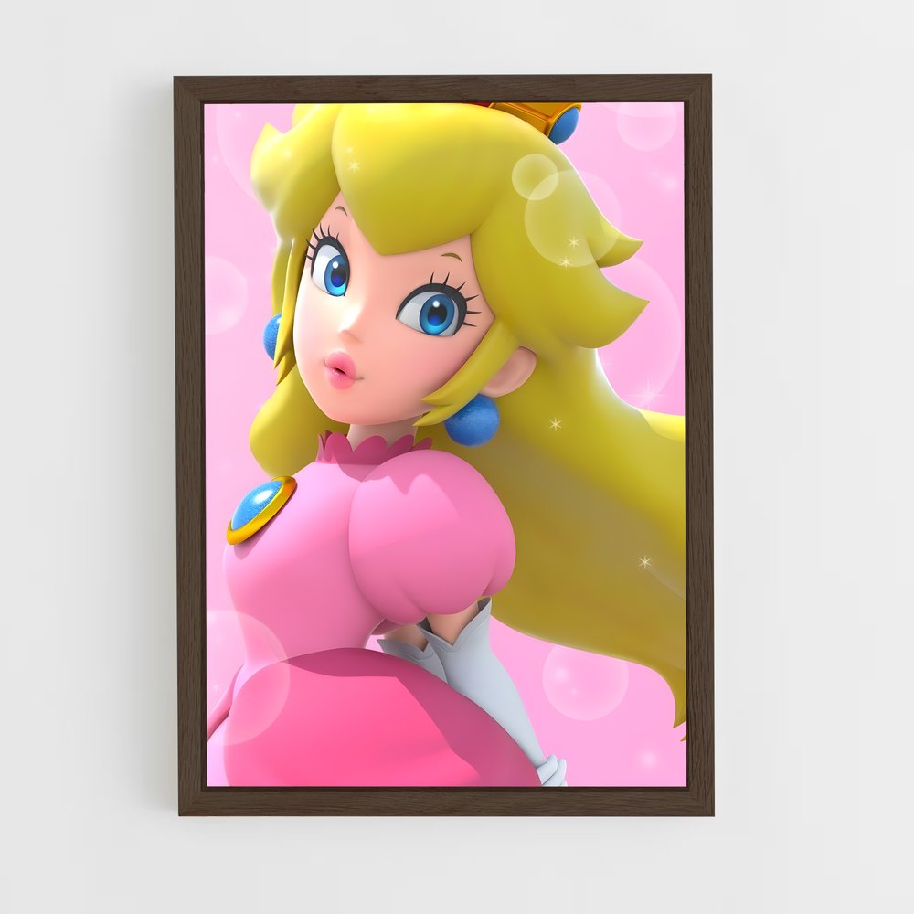 ap-princess peach-2 cadre Bois foncé