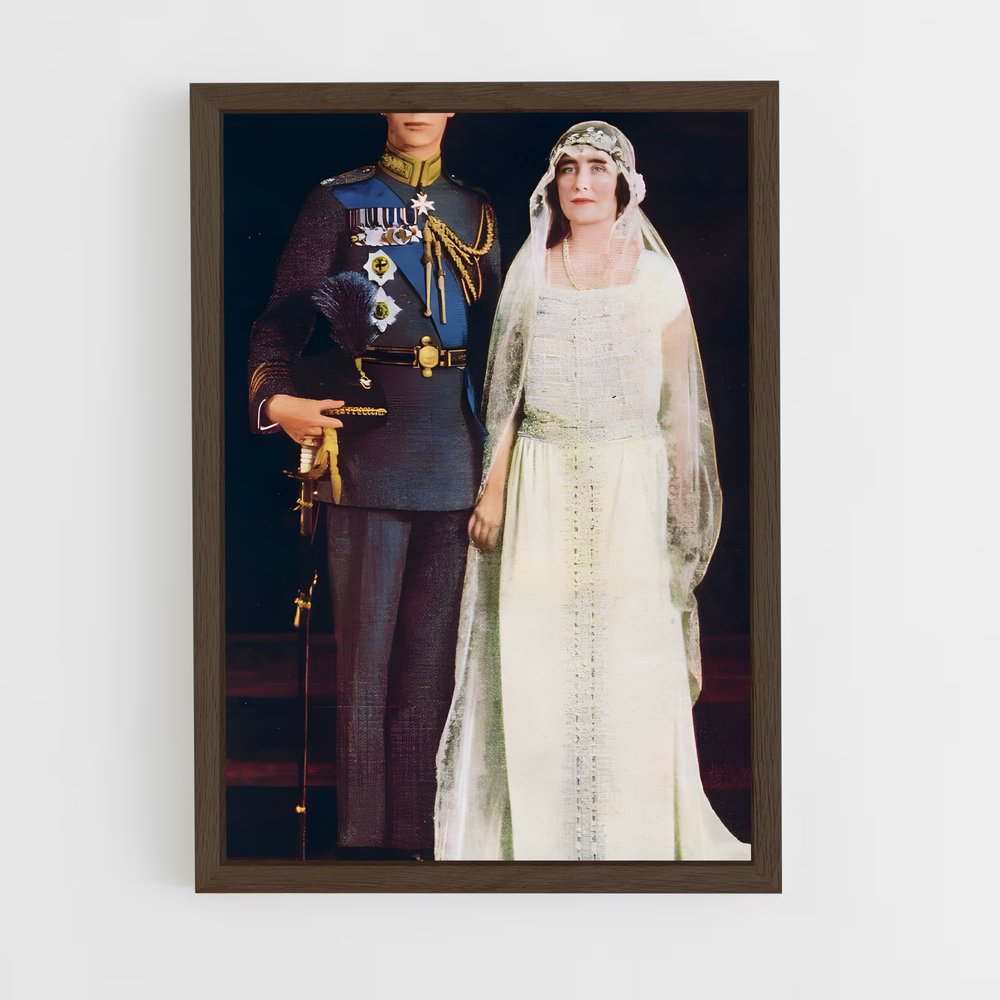 ap-queen elizabeth the queen mother-3 cadre Bois foncé