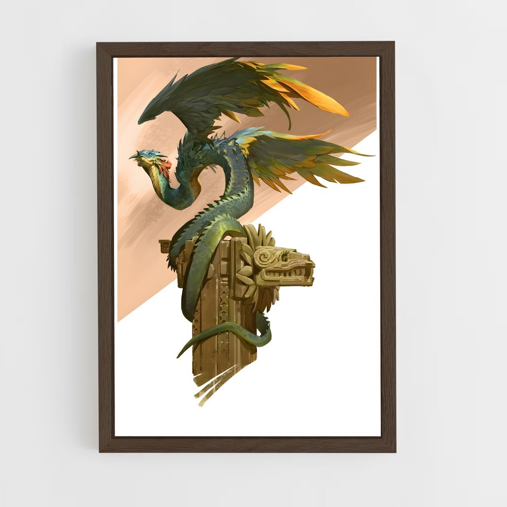 ap-quetzalcoatl-2 cadre Bois foncé