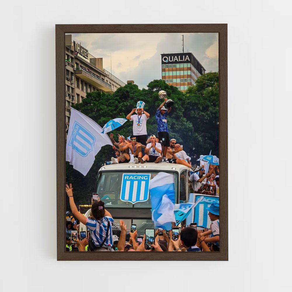 ap-racing club de avellaneda-3 cadre Bois foncé