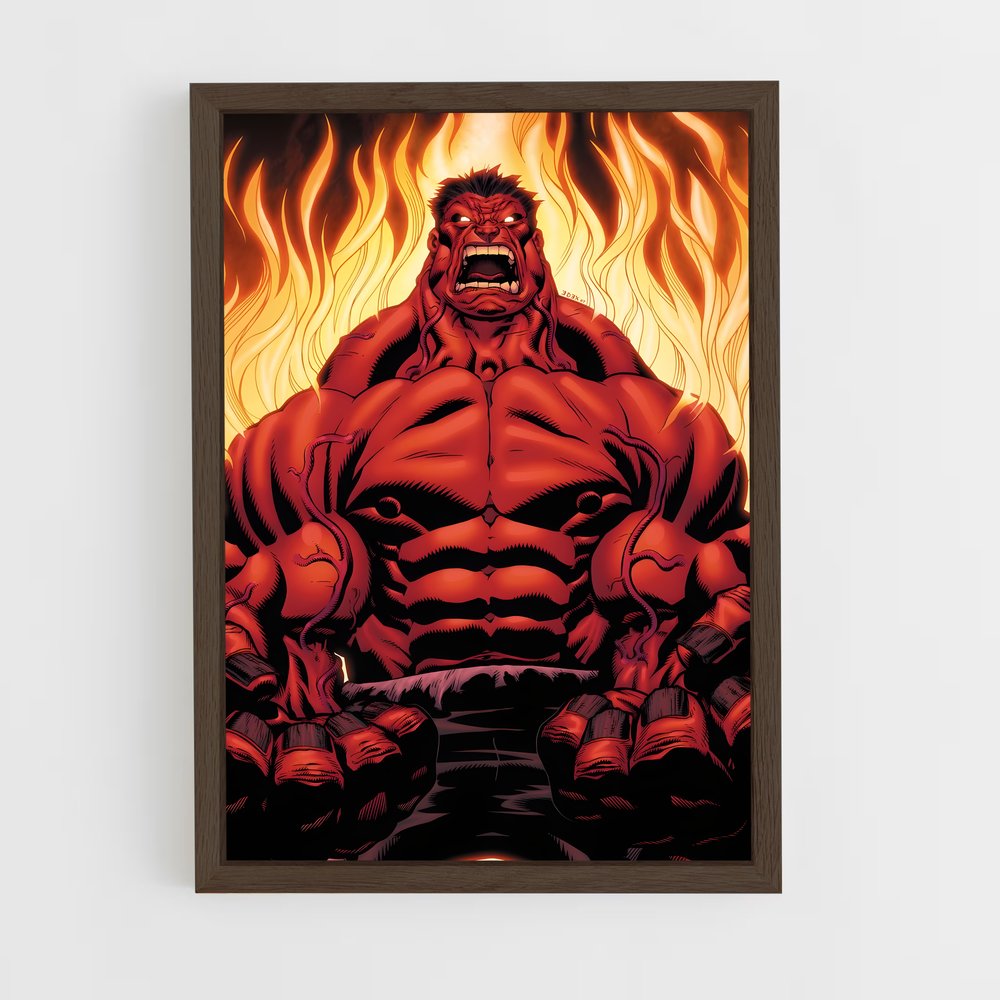ap-red hulk-1 cadre Bois foncé
