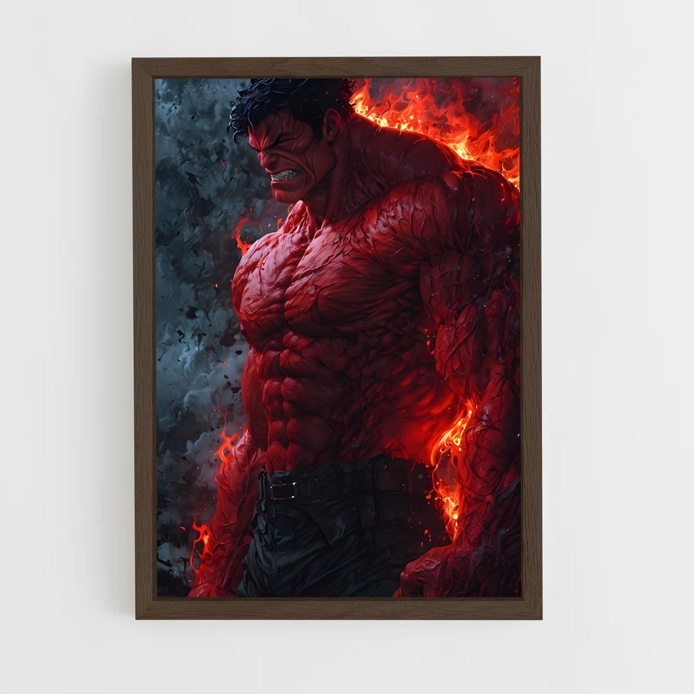 ap-red hulk-7 cadre Bois foncé