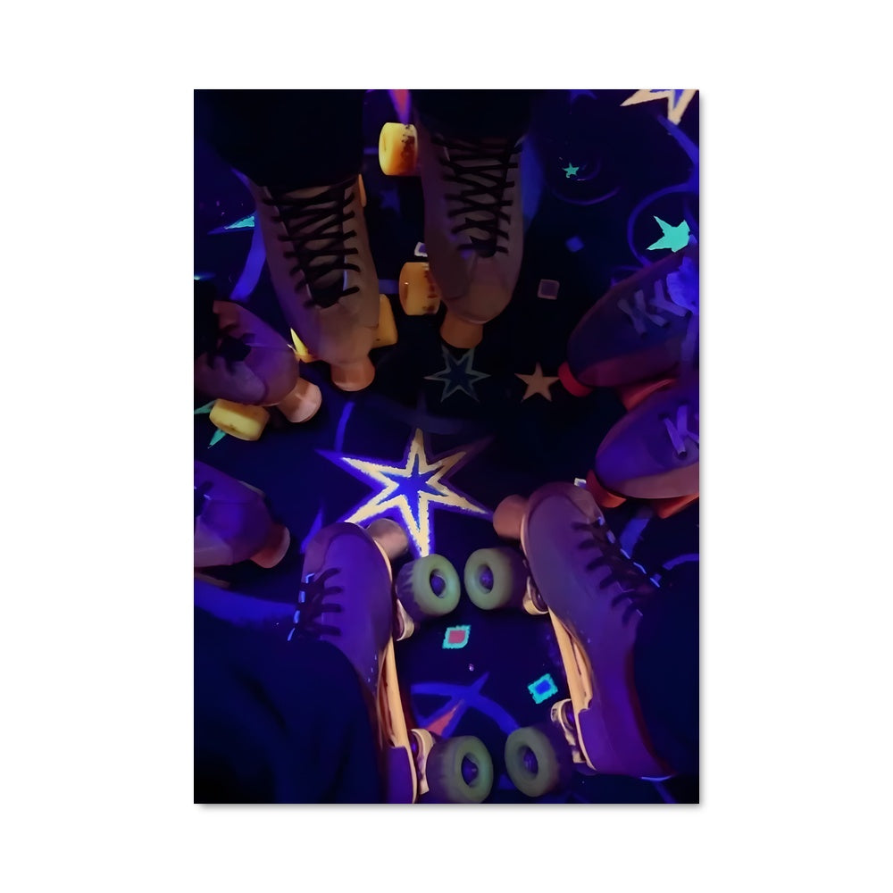 Poster Étoiles en Roller