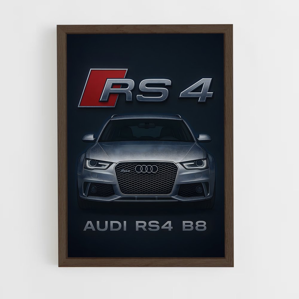 ap-rs4 b8-1 cadre Bois foncé