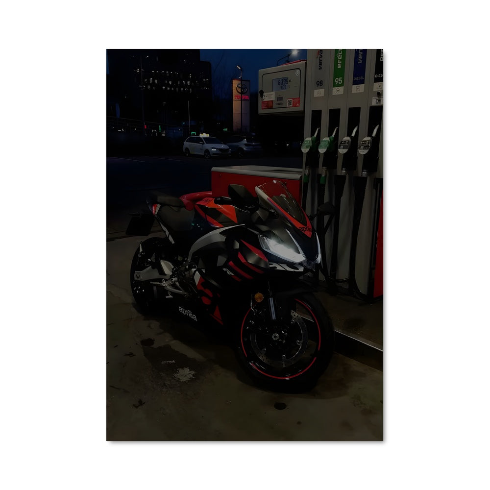 Poster Nuit Moto