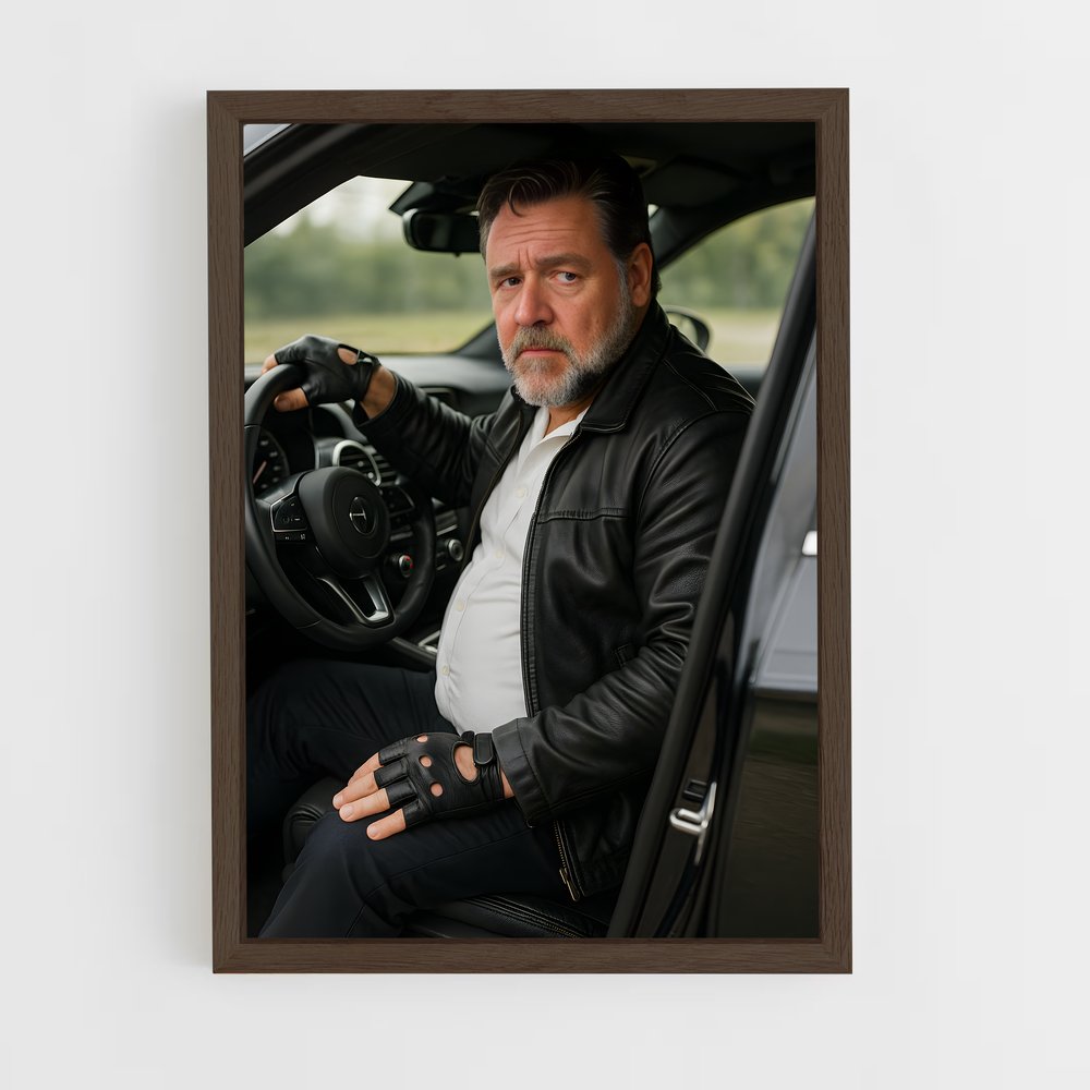 ap-russell crowe-10 cadre Bois foncé