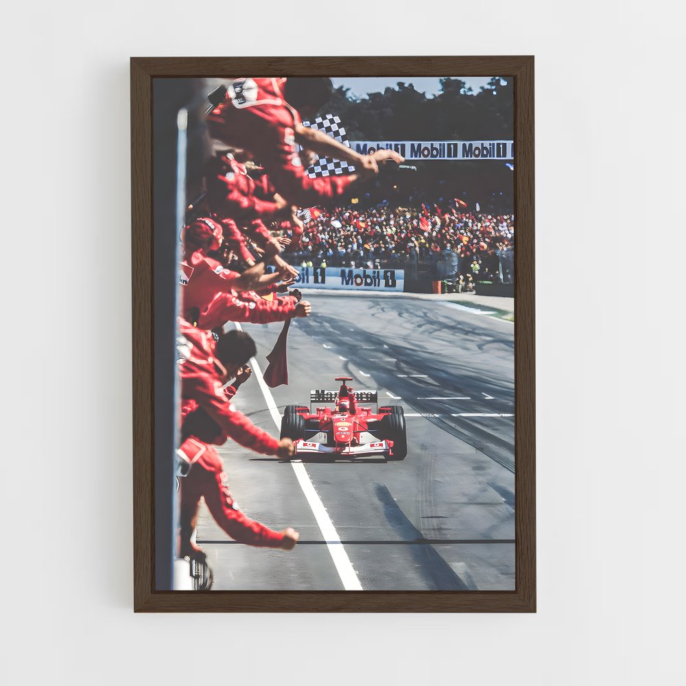 ap-scuderia ferrari-5 cadre Bois foncé