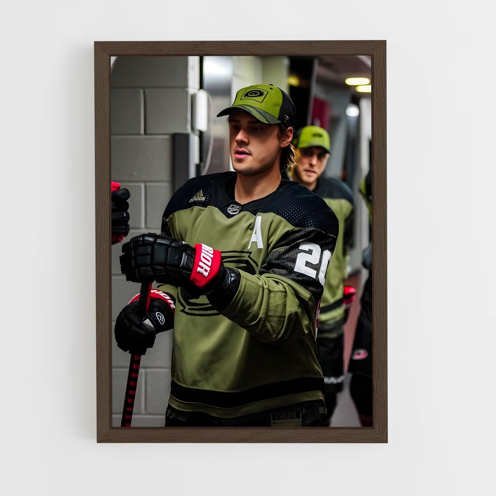 ap-sebastian aho-6 cadre Bois foncé