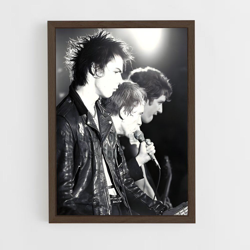 ap-sex pistols-4 cadre Bois foncé