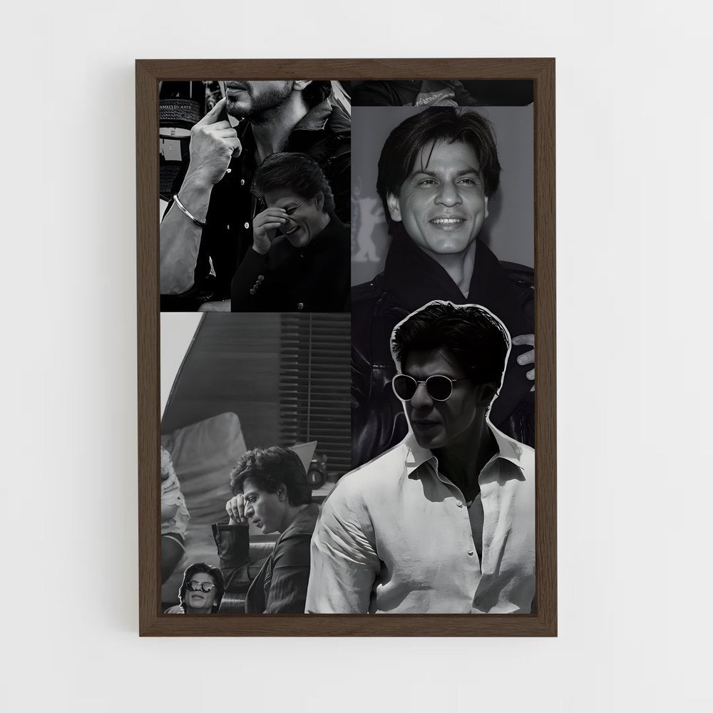 ap-shah rukh khan-10 cadre Bois foncé