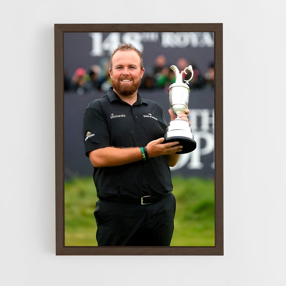 ap-shane lowry-1 cadre Bois foncé