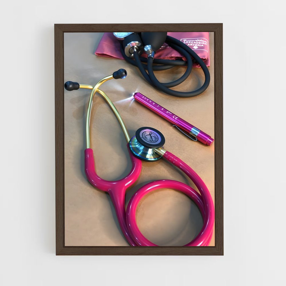 ap-stethoscope-4 cadre Bois foncé
