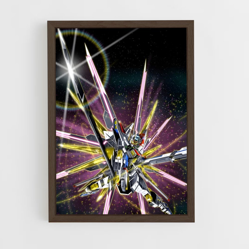 ap-strike freedom gundam-3 cadre Bois foncé